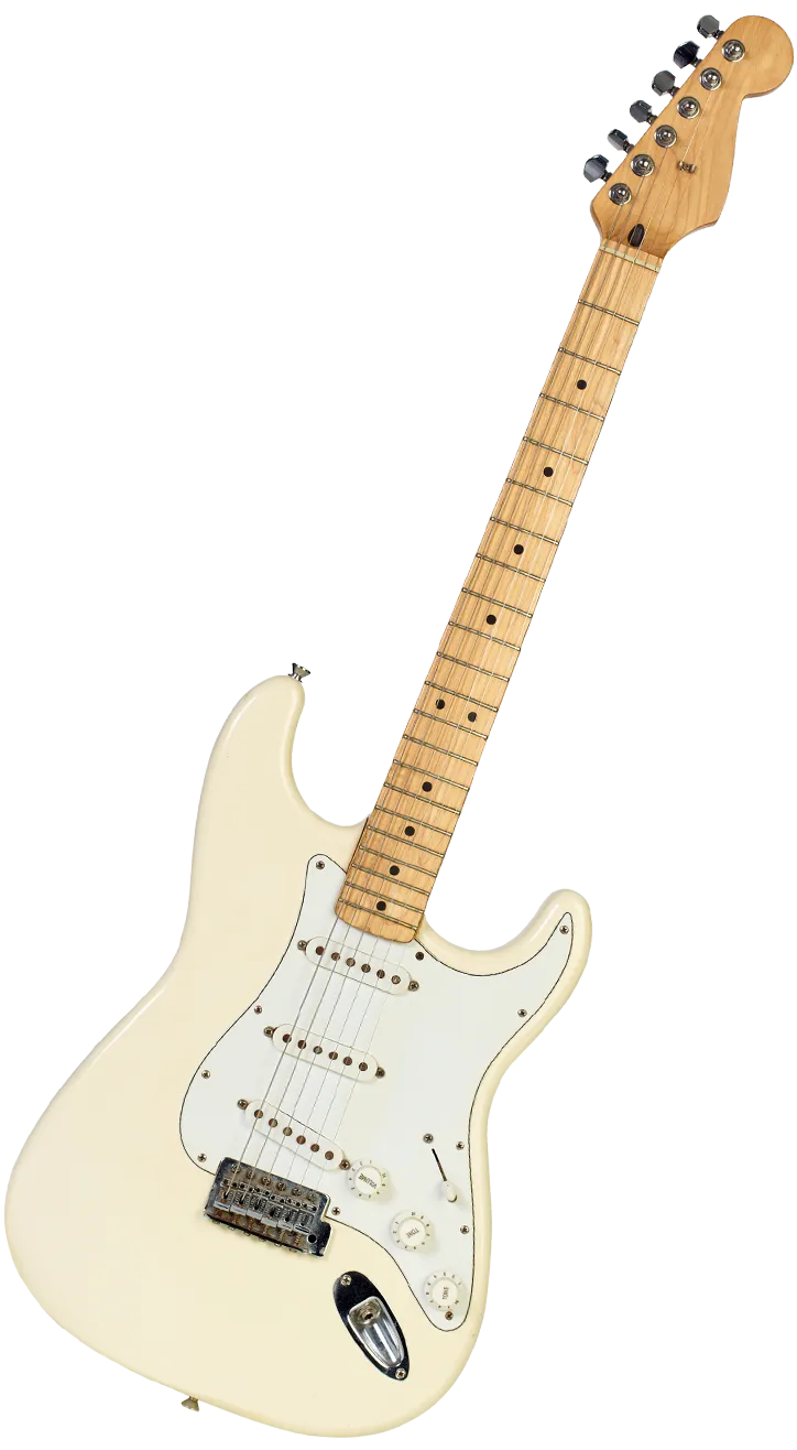 E-Gitarre in weiß